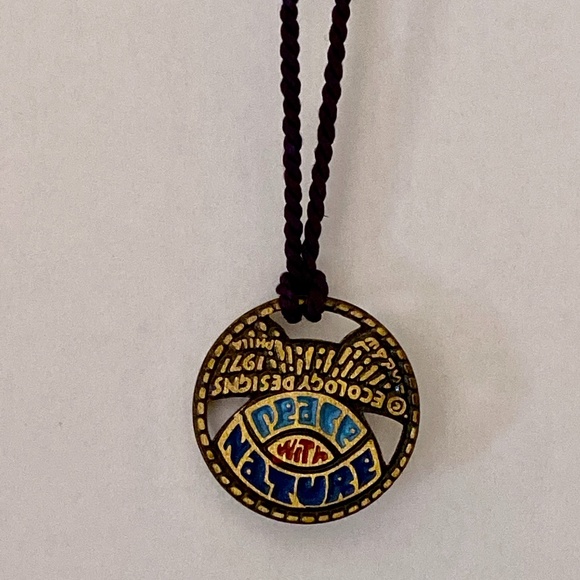 Vintage Ecology Designs Peace with Nature Necklace - Picture 9 of 9